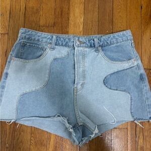 Wild Fable Two-Tone Blue Jean Shorts